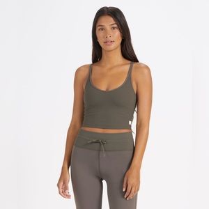 Vuori-Rib Crop Tank Women's Rib Tank- Oregano